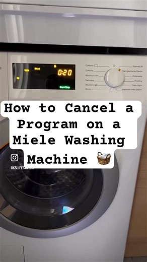 How to Cancel a Program on a Miele Washing Machine 🧺