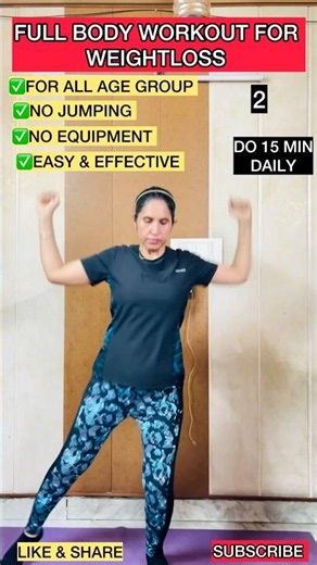 15 min full body workout #motivation #healthylifestyle #fitness #homeworkout ‪@neetufitness‬