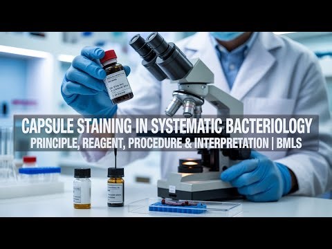Capsule Staining in Systematic Bacteriology | Principle, Reagent, Procedure & Interpretation | BMLS