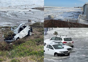 WATCH: Freak waves of storm surge hit Garden Route
