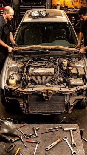 How They Restored This Wrecked BMW E38 to Perfection 🔥 #bmw #mechanic #timelapse