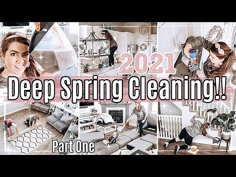 *SATISFYING* SPRING CLEAN WITH ME 2021 ✻ DEEP CLEANING MOTIVATION + NEW RECIPE | HOMEMAKING
