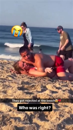 Girls Getting Rejected on Instagram: "Follow 👉 @girlsgetting.rejected 💀🌊 A couple was making out on the beach… until this guy walked up and threw water on them 😭💦 Now the internet’s split — was he right for calling it out or just doing too much? 👀 🔥 Public or private, everyone’s got an opinion 😭 Half the comments: “Mind your business.” The other half: “Finally, someone said it.” 💅💀 👇 Drop your take: Who’s rig