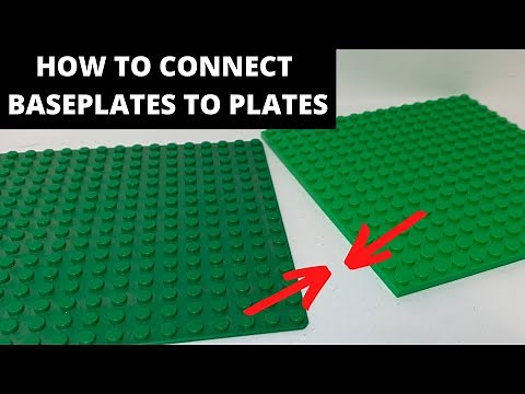 How to Connect LEGO Baseplates with Regular Plates! LEGO Tutorial
