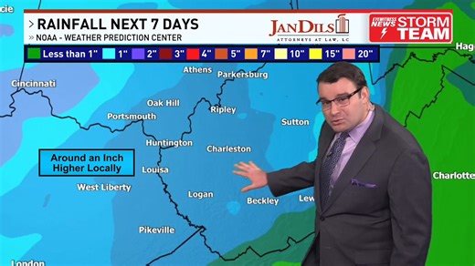 MONDAY WEATHER: Meteorologist Dante Ricci looks at the next opportunity for rain during your week ahead. ☔ https://wchstv.com/weather | WCHS Eyewitness News