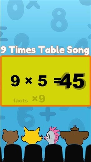 9 Times Table Trick 🤯 | Learn the Pattern Fast + Song 🎵