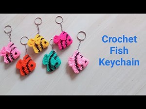Crochet Tropical Fish 🐠 Keychain | Easy No Sew Crochet Fish 🐠 Tutorial | Rooftop Garden and Crafts.