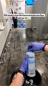 POV alcohol rinse this school bathroom floor with me after blue fab wet mopping and scrubbing 😎🧼 with dirty water dump! #clean #cleaning #cleaningpov #dirtywaterdump #mopping #metaraybans #cleantok #cleaningbusiness #cleaningasmr #wetmop #scrubbing #scrubbingasmr #cleaningaccount #floorscrubber #industrialcleaning #commercialcleaning #fblifestyle | Brandon The Cleaner