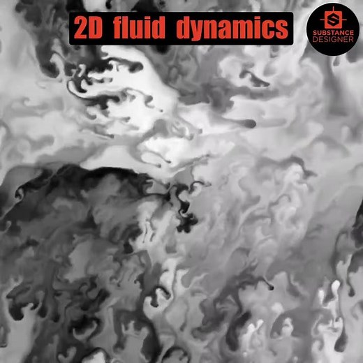 2D liquid simulation in Substance Designer