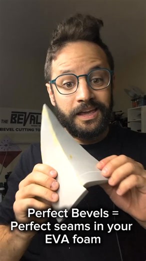 Perfect Bevels lead to Perfect seams in EVA foam! #makersgonnamake #cosplay #props #evafoam #cosplayersofinstagram | Rocket Props