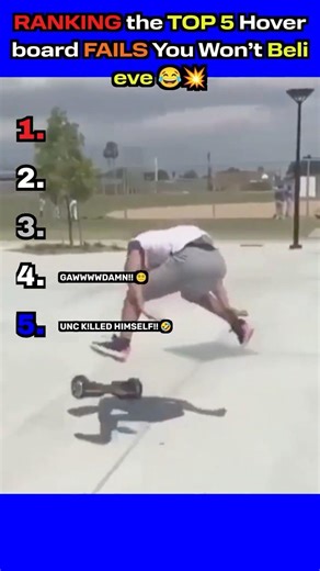 Ranking the Top 5 Hoverboard Fails You Won’t Believe! #HoverboardFails #top5 #youtubeshorts