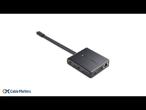 Cable Matters USB Type-C® Multiport Adapter with Triple DisplayPort™ & PD