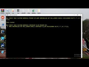 Adding constraints while creating table