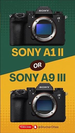 Sony a1 II vs a9 III – Insane Speed vs Mega Resolution! #shorts