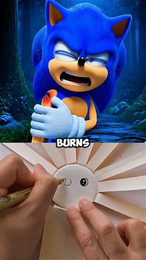 Sonic Is Bitten by a Bat… And Amy Freaks Out! 😳🦇 #shorts #sonic #shadow