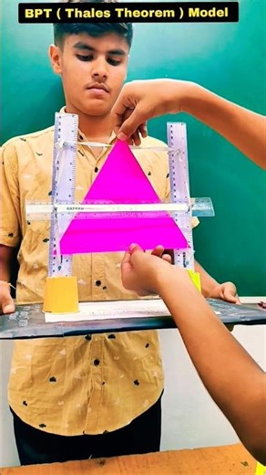 Basic Proportionality Theorem ( BPT) Working Model | Thales Theorem Working Model #shorts #ytshorts
