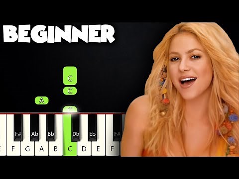 Waka Waka - Shakira | BEGINNER PIANO TUTORIAL + SHEET MUSIC by Betacustic