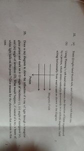 32. (a) State (i) right-hand thumb rule, and (ii) Fleming's lef... | Filo