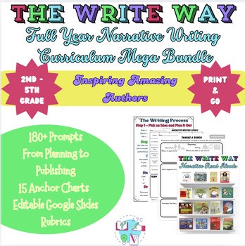 Full Year Narrative Writing Curriculum BUNDLE | Prompts, Anchor Charts, & More