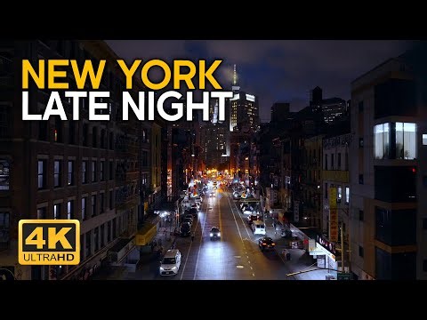 Night in New York City - Open Window Soundscape - Lower Manhattan at Night