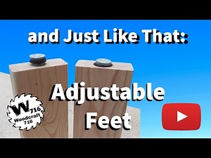 and Just Like That: adjustable feet. easy adjustable feet you can install