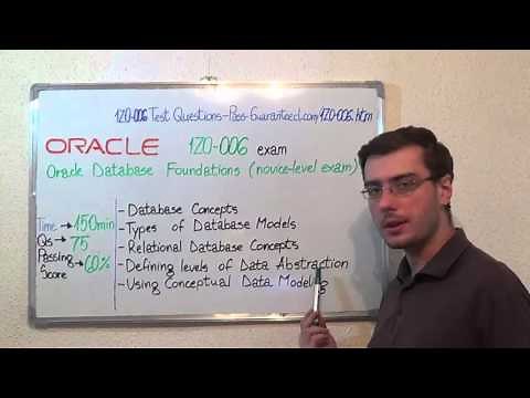 1Z0-006 – Oracle Exam Database Foundations Test Novice-Level Questions