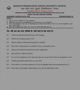 Question 1Define normal and subnormal series with example.Qu... | Filo
