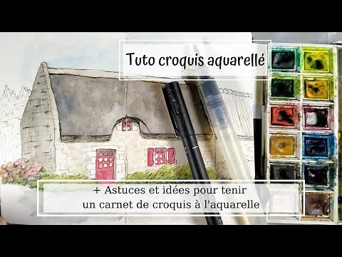 Watercolor Sketching [Tutorial] + Tips and Ideas for a Watercolor Sketchbook