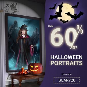 10K views · 974 reactions | Get ready for Halloween  with these amazing personalized portraits! How it works: 1. Pick a portrait!  2. Upload the photo!  3. Our artists will do the rest!  Get started  https://turnmeroyal.com/ | Turn Me Royal | Facebook