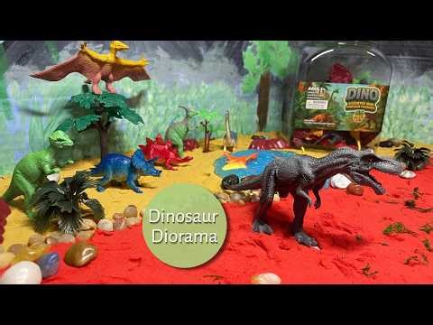 Dinosaur Playset | Diorama Build and Dinosaur names
