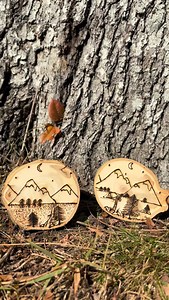 ️ Because it’s always a good idea to reconnect with nature “Mini burns” on Aspen wood from Colorado Burned by hand #woodburning #pyrography #pyrographyart #nature | Burned by Mel | Facebook