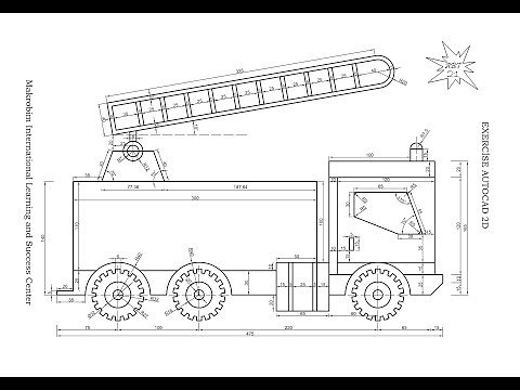 Autocad Exercise Fire Truck - ABT 21