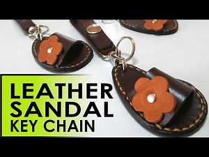 How To Make A Leather Sandal Keychain -- FREE Templates