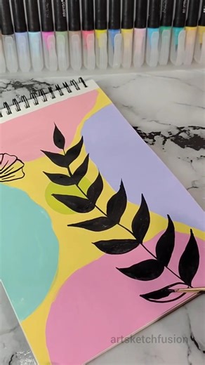 Day 3 of boho art 🎨💫#art#shorts#bohopainting#bohoart#youtube#viral#trending#ytshorts#artist#pastel