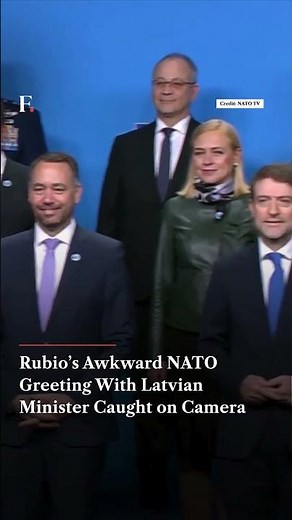 Rubio’s Awkward NATO Greeting With Latvian Minister Caught on Camera | N18G