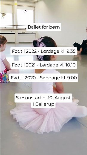 klassisk ballet undervisning for børn i Ballerup