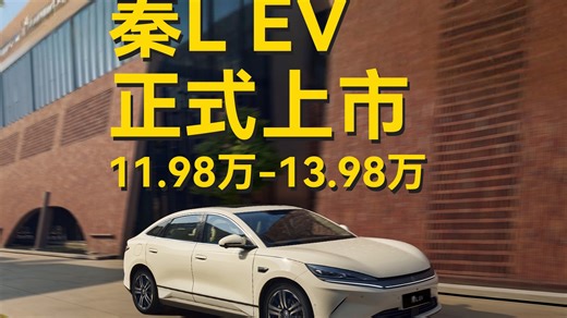 秦L EV正式上市，11.98万起能掀起多少水花？