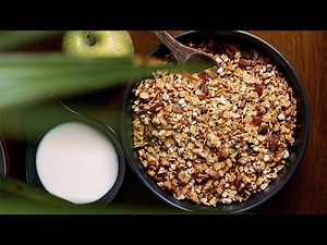 Healthy Vegan Granola Cereal Recipe for Breakfast | Easy Recipe