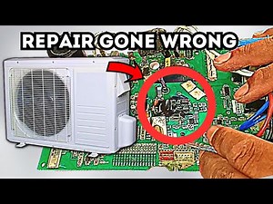 Mini Split AC Motherboard Fix Went Wrong, Outdoor Stops Occasionally