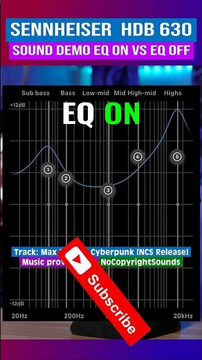 EQ ON vs EQ OFF Sennheiser HDB 630 Sound Test