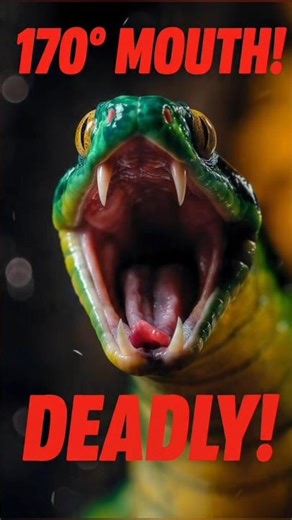 This Snake Opens Its Mouth 170°! 😱🐍
