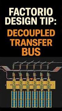 Factorio Design Tip💡 Decoupled Transfer Bus