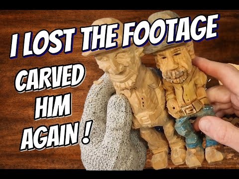 I Lost the Footage — So I Carved the Cowboy Again, Carving a Cowboy Part 5