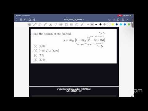 Maths 1 - Week-6 Solve with us - Live