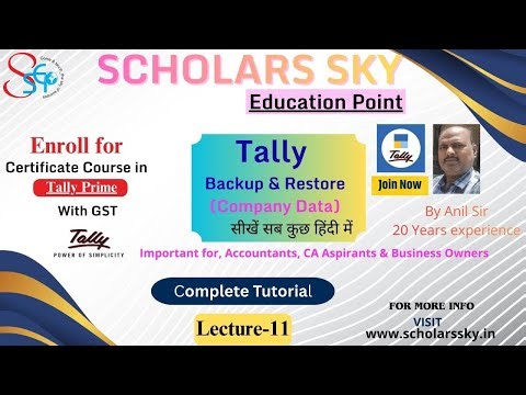 Tally Data Backup aur Restore Kaise Kare | Step by Step Hinglish Tutorial