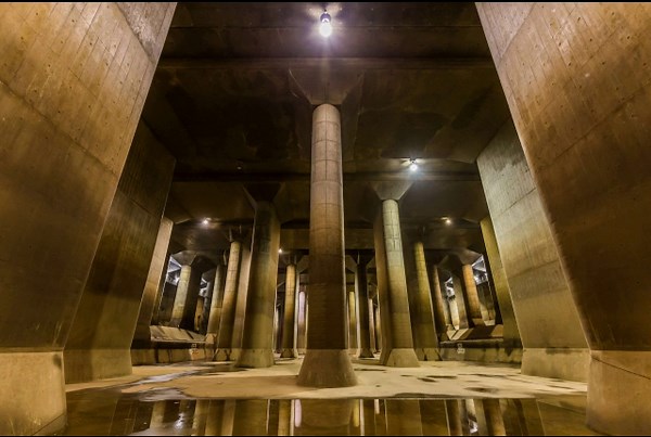 Tokyo's fabulous underground cathedral that combats flooding
