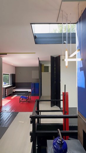 Schröder House by Gerrit Rietveld and Truus Schröder-Schräder, 1924. A house built from lines, planes, and colour, turning De Stijl ideas into real space. Sliding walls create flexible rooms, and every surface feels part of a precise composition of form, space and colour. . . . . . #SchroderHouse #Rietveld #DeStijl #UtrechtArchitecture #ModernistArchitecture #ArchitectureLovers #Archimarathon | Archimarathon