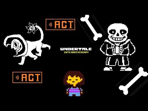 Undertale 10th Anniversary website all content