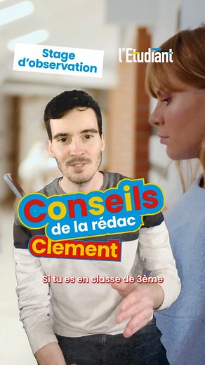 1.2K views | Si tu es en classe de 3eme, cette vidéo est faite pour toi !  Le stage de 3eme est un moment important pour ton orientation : c’est l’occasion pour toi de savoir si un métier ou un secteur d’actvité t’intéresse ! Découvre nos meilleurs conseils pour trouver ton stage de fin de collège  #college #stage #orientation | L'Etudiant | Facebook