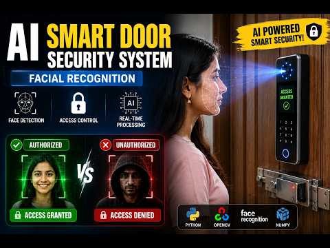AI Smart Door Security System Using Python & OpenCV | Facial Recognition Project